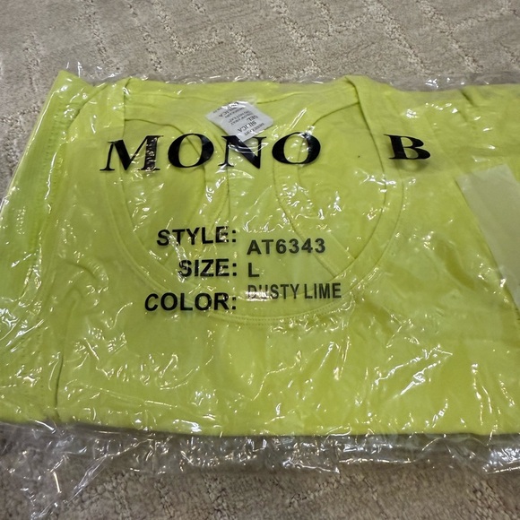 Mono B Neon Yellow Tank Top - Picture 5 of 7